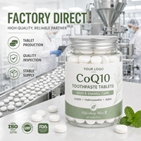 Fabricant de comprimés de dentifrice personnalisés au CoQ10 pour le soin des gencives, sans fluorure, à l'hydroxyapatite
