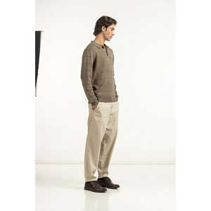 Suéter de Punto para Hombre, Corte Regular, 100% Algodón, con Capucha, Cierre de Cremallera y Decoración con Estampado/Padrón/Rayas para Primavera - Product Image 1