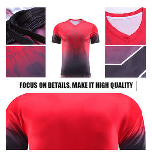 Conjunto de Ropa de Fútbol Unisex Personalizada al por Mayor, 100% Poliéster, Camisetas de Fútbol, Kits con Logotipo, Uniformes Sublimados de Alta Calidad para 4 Temporadas - Product Image 4