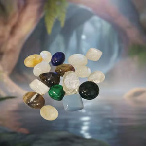 Cabujones de Piedra Natural de Ágata Jaspe Ovalada de Primera Calidad, Piedras Preciosas Planas para el Pulgar, Cristal Curativo Natural, 20% de Descuento y Regalo - Product Image 1