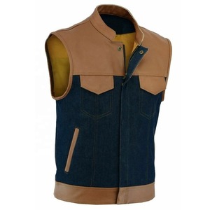 Latest 2025 Vest Waistcoat Waxed Real Cow Leather with Customized Size <b>Brown</b> Men 100% Genuine Leather Vest Wholesale Rate - Product Image 2