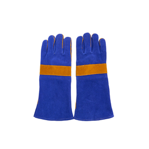 Premium Quality Fully Customized Yellow Color Adjustable Size Leather Material Winter Waterproof Men's Welding Gloves Custom - Product Image 2
