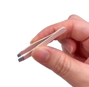 Ensemble de pincettes à sourcils personnalisées avec pointes droites obliques et pointues, design mixte en différentes couleurs pour la beauté et l'épilation - Product Image 2