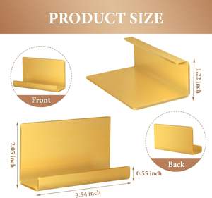 Porta Tarjetas de Visita y Exhibidor de Alta Gama, Cajas para Pañuelos, Accesorio de Escritorio Personalizable de Latón con Acabado Dorado Cepillado - Product Image 2