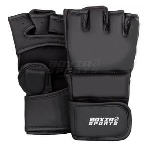 Diseño de logotipo personalizado Profesional Heavy Duty 100% PU Cuero MMA Guantes Thai Artes marciales y guantes de boxeo - Product Image 1