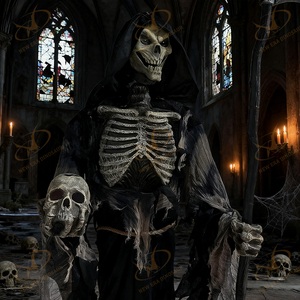 Accesorios <span class=keywords><strong>de</strong></span> <span class=keywords><strong>Terror</strong></span> Animatrónicos <span class=keywords><strong>de</strong></span> Zombis Realistas Personalizados <span class=keywords><strong>de</strong></span> Fábrica, Payaso Animatrónico <span class=keywords><strong>de</strong></span> Halloween para Casa Embrujada, Accesorios <span class=keywords><strong>de</strong></span> Halloween - Product Image 3