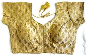 เสื้อผ้าไหมบานาราซี เสื้อเปิดด้านหน้า ไม่มีตะขอ เสื้อคอกลม - Product Image 5