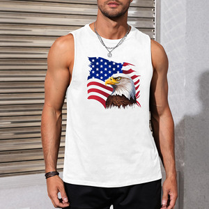 Desigen เสื้อกล้าม100% ผ้าโพลีเอสเตอร์สีเรียบออกแบบได้ตามต้องการพิมพ์โลโก้คอกลมทรงหลวมสำหรับผู้ชาย - Product Image 2