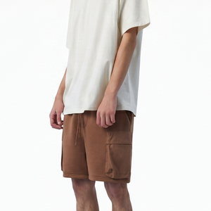 Pantalones Cortos Cargo de Forro Polar Personalizados, 350 GSM, Mezcla de Algodón, Multibolsillos, Estilo Urbano - Product Image 5
