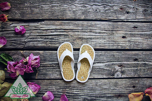 Top Export Fragrant and Comfortable Sedge Mats <b>Hotel</b> Slippers From Vietnam Perfect <b>Amenities</b> for Your Feet - Product Image 5