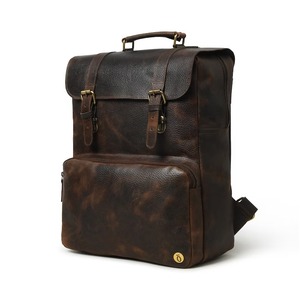 Mochila de cuero con monograma para portátil, regalos únicos para él, hecha a mano - Product Image 3