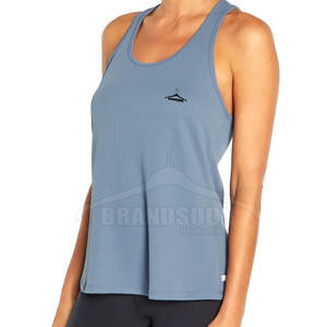 Débardeur de sport personnalisé pour femme, respirant, tricoté, décontracté, pour la gym et le fitness, en polyester/spandex de haute qualité, col rond - Product Image 5