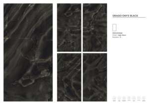 Azulejos de Porcelana DRAGO ONXY NEGRO, Calidad Premium, Acabado Brillante - Product Image 2