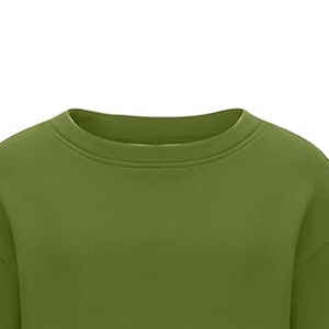 Suéteres de Cuello Redondo para Mujer, 100% Algodón, con Logotipo Frontal, Transpirables, Ecológicos, Casuales, para Invierno - Product Image 4