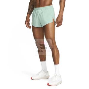 Pantalones cortos deportivos atléticos para hombre hechos a medida con cintura elástica Patrón sólido Estilo casual Logotipo ecológico con bolsillos - Product Image 3