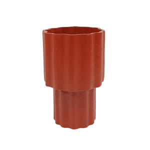 Newly Design High Quality Metal Flower Vase Brown Finished for Home Living Area <b>Tabletop</b> Decorative Metal Vases Handmade - Product Image 3