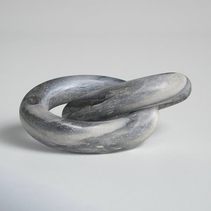 Sculpture de chaîne à maillons en marbre Brooksville Accent d'art en pierre moderne décoratif écologique - Product Image 6