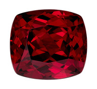 Belles pierres précieuses en vrac de grenat rouge naturel 7x9mm coussin à facettes naturel coupe 100% pierre précieuse en vrac naturelle de l'Inde