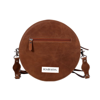 Tas Selempang Kulit Asli Buatan Tangan Desainer Motif Hewan untuk Wanita, Gaya Vintage Barat dengan Rantai Ukiran dan Resleting