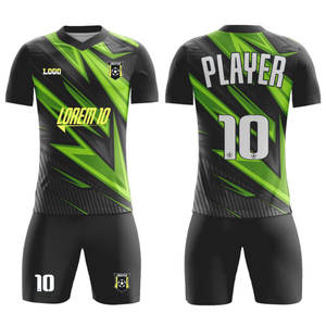 Conjuntos de Camisetas de Fútbol Unisex Personalizadas de Alta Calidad, Uniforme de Equipo, Logotipo del Club, Nombre, 100% Poliéster, Impresión por Sublimación, Práctica - Product Image 4