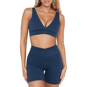 Sujetador deportivo de talla grande para mujer con estampado personalizado de alta calidad, transpirable y sostenible para uso en el gimnasio con logotipo - Product Image 5