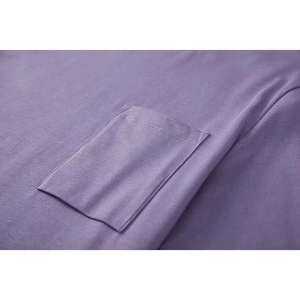 เสื้อยืดสีพื้นเรียบง่ายสำหรับผู้ชาย คอกลม แขนสั้น ผ้าฝ้ายนุ่ม สวมใส่สบายๆ ในชีวิตประจำวัน ขายส่ง - Product Image 2