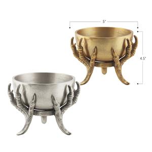 Bols décoratifs écologiques en métal pour fruits et noix, avec support en forme de bois de cerf, pour centre de table, prix de gros - Product Image 3