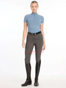 Capa Base ligera transpirable Ecuestre para mujer, capa Base superior que absorbe la humedad, secado rápido, camisa de equitación OEM, capa Base - Product Image 6