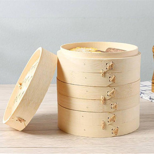 Vaporizador de alimentos de bambú 100% Natural, escurridor de masa hervida, cesta de 1 nivel, 2 niveles, tamaños personalizados - Product Image 5