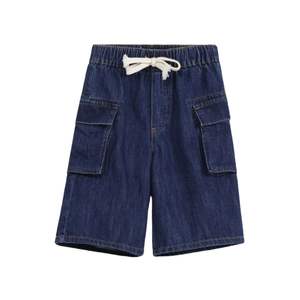 Coton de qualité supérieure noir Cargo luxe hommes coupe droite décontracté élégant Durable été confortable Denim Shorts - Product Image 5