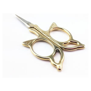 Nuevas tijeras de bordado de colores elegantes superventas, tijeras STORK de 3,5 pulgadas, tijeras de acero inoxidable, mango elegante bordado - Product Image 3