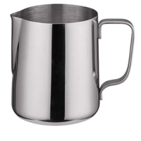 En Acier Inoxydable En Forme De Cloche Crémier Espresso Mousse Pot pour Cafés Restaurants Boulangeries Dessin Floral Art Mini Pichet À Lait