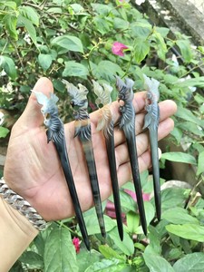 Export Quality Natural Buffalo Horn Brooches <b>Barrette</b> Hairpin Luxury <b>Hair</b> Accessories Jewelry <b>for</b> Girls Women - Product Image 3