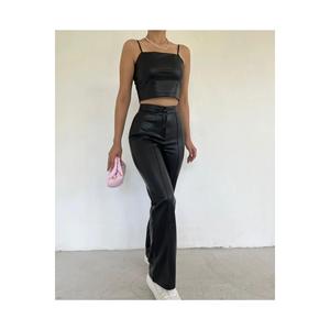 Çımalı Palazzo pantaloni di pelle - Product Image 5