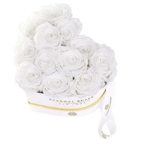 Chelsea Eternal Rose Box Resin Heart Gift Box with Plant Pattern for Shop Display or Personal Use - Product Image 1