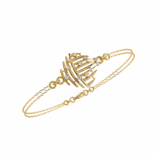 Fabulous 18K <b>Gold</b> Lab Grown Diamond Bracelet & <b>Bangle</b> Luxurious Jewelry Accessory - Product Image 6