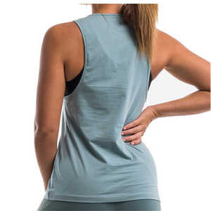 Más vendidos 100% algodón estilo único mujeres camisetas sin mangas hechas en fábrica mujeres gimnasio desgaste estilo Popular transpirable OEM servicios camiseta sin mangas - Product Image 2
