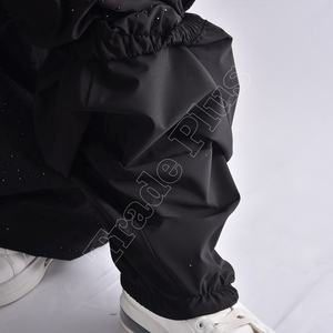 Pantalon de sport d'extérieur d'hiver imperméable et coupe-vent avec fermeture à glissière Taille haute Baggy Plus Size Zippered Cargo Pockets - Product Image 6
