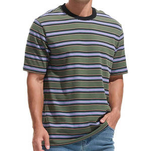 T-Shirt imprimé hommes décontracté haute rue mode Streetwear col en v T-Shirts hommes à manches courtes - Product Image 5