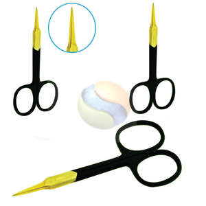 Ciseaux à cuticules de précision, outil de manucure en acier inoxydable, ciseaux à cuticules incurvés EliteEdge |   Ongles professionnels - Product Image 1