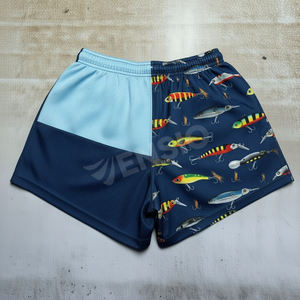 Short de rugby bicolore conçu sur mesure en gros Short de rugby australien de sublimation respirant avec poches - Product Image 2
