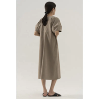 Vêtements pour femmes haut de couchage court de haute qualité grande taille nouvelle robe t-shirt en gros à manches en coton surdimensionné