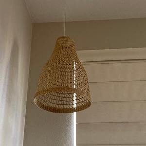 Fait à la main moderne jonc de mer abat-jour lumière pendentif Vietnam rustique jardin décor à la maison pour magasin affichage cadeau artisans minimaliste - Product Image 6