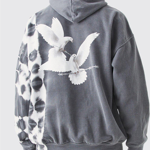 Sweat-shirts à capuche d'hiver pour hommes en coton 100% style streetwear, imprimés DTG personnalisés, coupe oversize avec poches en polaire – Commandez dès maintenant - Product Image 6