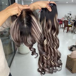 Extensiones de Cabello Humano Vietnamita de la Más Alta Calidad, Precio Increíble, Cabello Liso Natural, Color Ombre, Juego de Paquetes con Cierre 2025 - Product Image 6