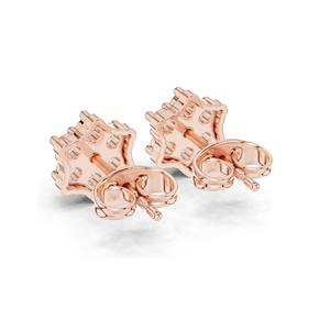 Boucles d'oreilles en grappe de diamants de 0,31 carat, diamants de laboratoire, clarté VVS-VS EF, or 18 carats, 14 carats, 10 carats et argent 925, or rose, or jaune, or blanc - Product Image 5