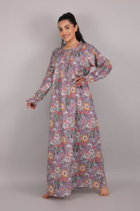 Vestido de verano de camisón acampanado completo de tela de algodón para mujer de la mejor calidad al mejor precio - Product Image 2