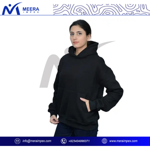 Sweat à capuche oversize confortable et chaud pour femme avec poche kangourou, col montant, broderie technique, style streetwear, collection automne-hiver - Product Image 5