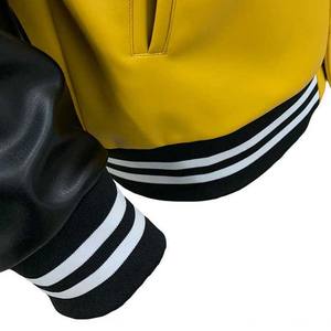 Fabricante de Pakistán, chaquetas universitarias Letterman para hombres, precio al por mayor, chaqueta universitaria de béisbol con mangas de cuero hecha en Pakistán - Product Image 5