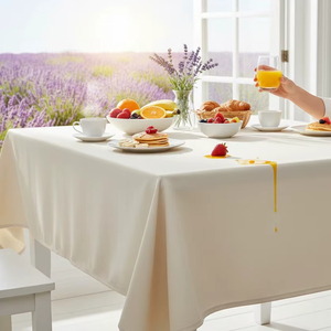 Heavy-Duty Cotton & Polyester Waterproof Eco-Friendly Luxury <b>Tablecloth</b> 140x180cm for Weddings Restaurants Home Use - Product Image 1